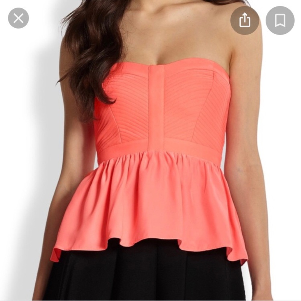 Parker Coral Bustier Top